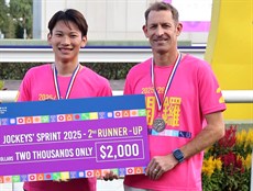 Jerry Chau and Hugh Bowman

Photos: Courtesy Hong Kong Jockey Club