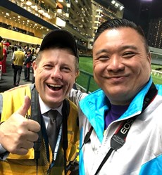 Always happy at Happy Valley ... Winno with his good mate Vieri Chan