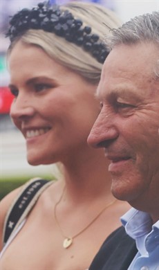 Maddysen and Tony Sears ... another winner at their home track

Photo: Graham Potter