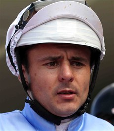 ... as was Brad Stewart. These two riders who were drawn next to each other inadvertently switched barriers when the horses were loaded