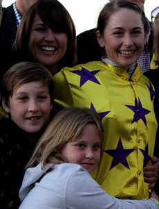 ... with family after a special win