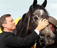 Vandyke with one of his star performers, Arabian Gold ...