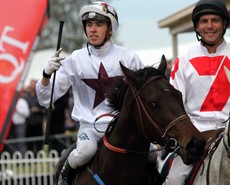 Jimmy Orman brings the Liam Birchley trained Blueberry Hill back to scale after taking out the Gai Waterhouse Classic