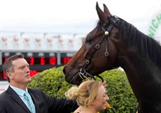 David Vandyke with his Ipswich Mile winner Blackjack Bella