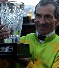 Robbie Fradd after his victory aboard Amexed