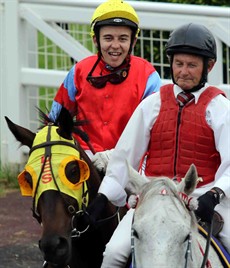 A beaming Luke Tarrant brings Cylinder Beach back to scale after his 2016 win in the Recognition