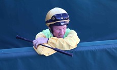 Jim Byrne ... looking a bit blue.
He is my tip for the Jockeys Challenge