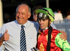 Robert Heathcote and Jimmy Orman shown celebrating a city success at Doomben on Saturday. They are  loading up Lordag and heading to Ballina. He could be the real surprise packet of the Cup.(see race 7)