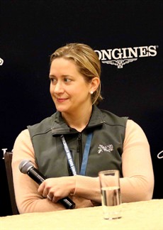Godolphin representative, Lisa-Jane Graffard ... she drew barrier number one for Talismanic

Photos: Graham Potter