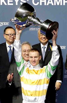 Zac Purton celebrates his success

Photo (above): 
Courtesy Hong Kong Jockey Club

Photos (below)
Graham Potter
