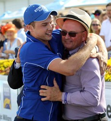 What it is like to have the Magic Millions winning feeling. Trent and Toby Edmonds celebrate Houtzen's win in last year's 2yo Classic. Who is it going to be this year?