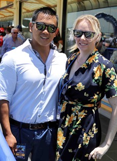 Part owner Kurt Croft and his long term girlfriend Sammy. I hope Kurt has the ring packed this weekend – just in case! A proposal in the mounting yard – oh the irony! (see race 6)