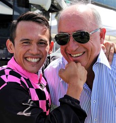 Rob Heathcote (pictured above with Matty McGillivray) is going to Toowoomba? I hope he has an up to date GPS and doesn’t get lost on the way up the hill! I think that his two runners are the ones to beat here in the Toowoomba Guineas – Zofonic Dancer (1) and Trommelschlagen (2).I am hoping that the McGillivray can land the knockout blow. If he can get him Zonfonic Dancer home, it will be five wins on the Zoffany gelding from seven rides!