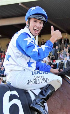 Happiness is … Matthew McGillivray brings Havasay back to scale following their victory in the Ramornie