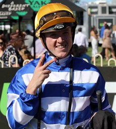 Jackson Murphy … triumphant after his Saturday, city double at Doomben last Saturday