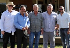 Connections of The Mechanic celebrate the win at Ipswich. They would have more to celebrate two weeks later when the Mechanic made it two in a row at Doomben