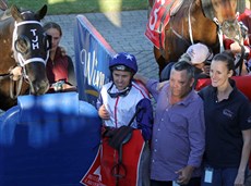 Enjoying the moment in the place where everybody wants to be … in the winners' enclosure

Photos: Graham Potter