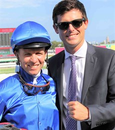 Kerrin McEvoy and James Cummings and those royal blue colours