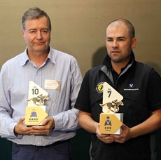 Michael Ramsden and Lloyd Kennewell pictured at the Chairman's Sprint barrier draw at Sha Tin


Photos: Darren Winningham and Graham Potter