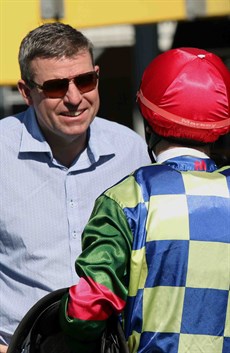 Stuart Kendrick greets another winner in those stable colours which have become so familiar throughout South-East Queensland


Photo: Graham Potter