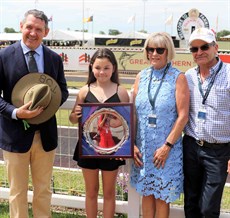 NT Chief Minister Michael Gunner with Kodah Montgomerie and Lee- Anne & Peter Montgomerie 