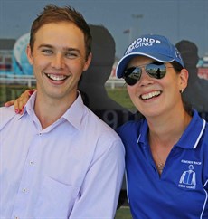 Winno … his man-crush is Trent Edmonds … seen here with Claire Fallow