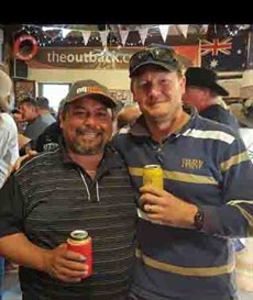 This is THE man, Trevor 'colgate' Stewart, Works manager on the Diamantina Shire, who along with his team, worked tirelessly to get the racecourse up to scratch to race. He is now known in Birdsville simply as 'God.