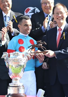 Joao Moreira … taking out the honours at Sha Tin …