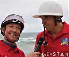 Frankie Dettori interviews Magic Millions Ambassador Billy Slater