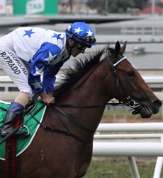 Another Edmonds runner, another feature race winner. That was a solid win by the filly Smart ‘N’ Sexy in the Dalrello Stakes in the hands of Robbie Fradd. Team Edmonds and Fradd (pictured below) were the same combo that took out the Stradbroke last week.