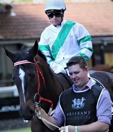 Kisukano winning at Eagle Farm on Saturday ... the photos show the sequence of events and tell the story of a very popular win