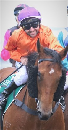 ... and he looks well pleased with himself as he brings the impressive debut winner back to scale

Photos: Darren Winningham