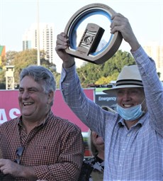 Connections celebrate Desert Lord's win in the Goldmarket