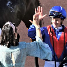 Annabel Neasham and James McDonald ... you have got to think that more high-fives and more hugs are on their way