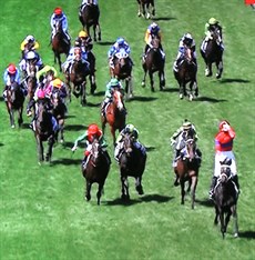 Approaching the winning post on Verry Elleegant, McDonald briefly looked behind him, just to make sure nothing was coming at him. When he saw daylight the enormity of the moment immediately hit home. In an explosion of emotion McDonald stood upright in the saddle and his left hand went up to cover his eyes, his head tilted skyward.