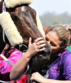 Maddysen Sears with her favourite ... Special Thing (above and below). Great memories