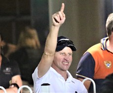 Dale Smith celebrate the latest win of Vienna Empress ... and,yeas, there would have been celebrations in Hong Kong as well ...

