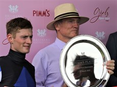 Kyle Wilson-Taylor and David Vandyke at the post-race presentation 