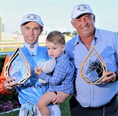 Jimmy Orman and Robert Heathcote pictured after The Jewel Trophy presentation