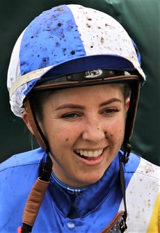 Samantha Collett has a good winning chance on Johnny Rocker (see race 7)