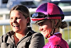 Confident smiles BEFORE Terius's win at Gatton