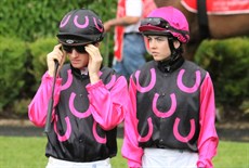 ... that is until it is time to put on their game faces. Both will be very strong contenders in the Jockeys Challenge