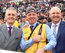 With Australian trainers Mark Newnham and Dan Meagher