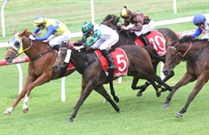 Seductive Spur and Tokyo Sins fight it out at Gatton
