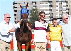 Rob Heathcote, strapper Jayden Shea, Michael Rodd and Bryan Guy