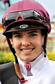 The ladies look to have the Jockey Challenge locked up ... which of them is going to win it

Angela Jones (pictured above) ... 