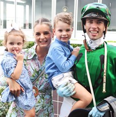 Jimmy Orman with his family ... they've all taken the move from Brisbane to Hong Kong in their stride
